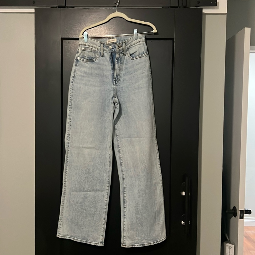Madewell super wide leg light denim